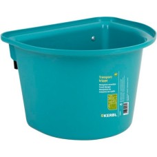 Kerbl ταΐστρα ταιξδίου πλαστική 12 λίτρα, aquamarine, με μεταλλικά άγκιστρα για αγκίστρωση Kerbl ταΐστρα ταιξδίου πλαστική 12 λίτρα, aquamarine, με μεταλλικά άγκιστρα για αγκίστρωση