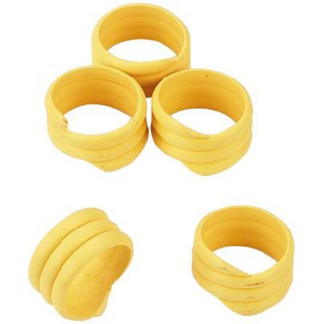 Kerbl Δαχτυλίδι σπιράλ ποδιών O 16 mm, κίτρινο, 20 pcs/pack Kerbl Δαχτυλίδι σπιράλ ποδιών O 16 mm, κίτρινο, 20 pcs/pack