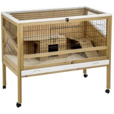 Kerbl Κλουβί μικρών ζώων Indoor Deluxe από μασίφ ξύλο και υπερυψωμένα περιθώρια Kerbl Κλουβί μικρών ζώων Indoor Deluxe από μασίφ ξύλο και υπερυψωμένα περιθώρια