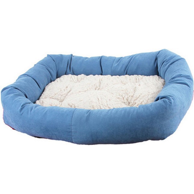 Pawise Kρεββάτι Σκύλου με αφαιρούμενο μαξιλάρι L Blue 78.5x48cm