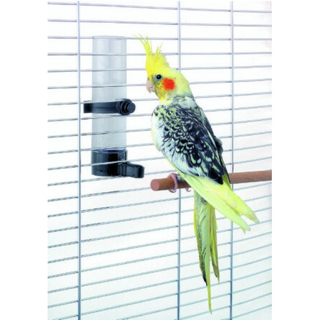 Kerbl Διαφανή πλαστική ποτίστρα πουλιών ταιριάζει με όλους τους τύπους των κλουβιών