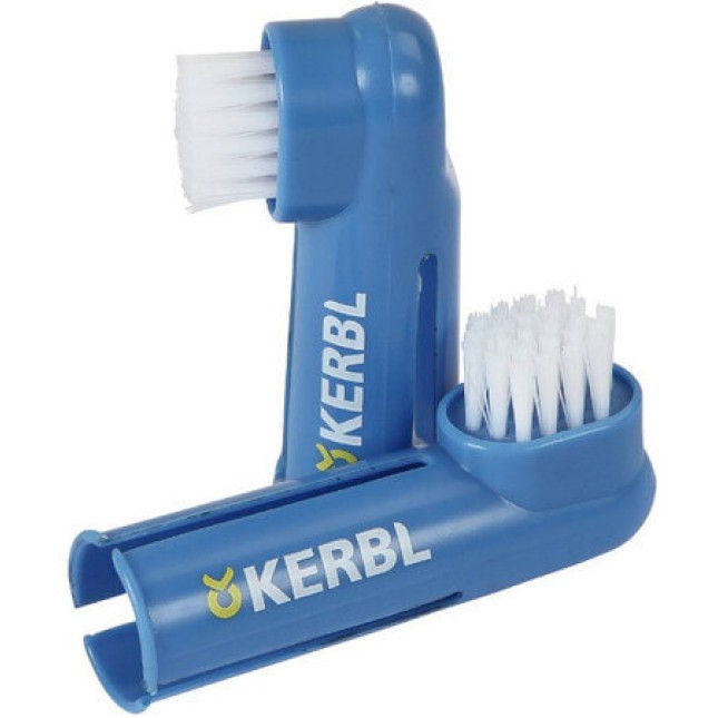 Kerbl Οδοντόβουρτσες  που μπαίνουν στο δάχτυλο για την στοματική υγιεινή του κατοικίδιου σας