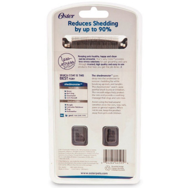 Oster Detangling currycomb shed- monster, για ξεμπέρδεμα και αραίωση για όλες τις τριχωτές φυλές Oster Detangling currycomb shed- monster, για ξεμπέρδεμα και αραίωση για όλες τις τριχωτές φυλές