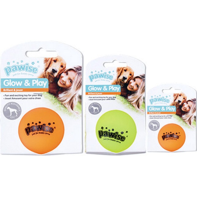 Pawise Vinyl Παιχνίδι Σκύλου φωσφορίζουσα μπάλα κατασκευασμένο από ανθεκτικό βινύλιο