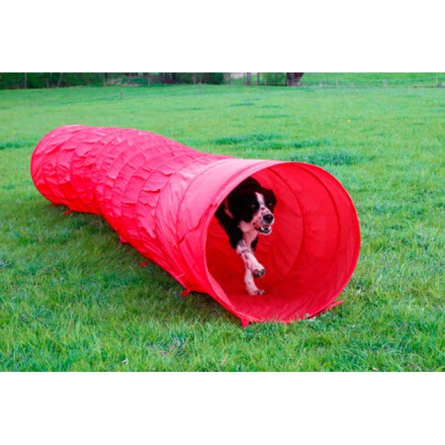 Kerbl Σήραγγα, παιχνίδι σκύλου για ευκινησία κόκκινο, 5m, 60 cm