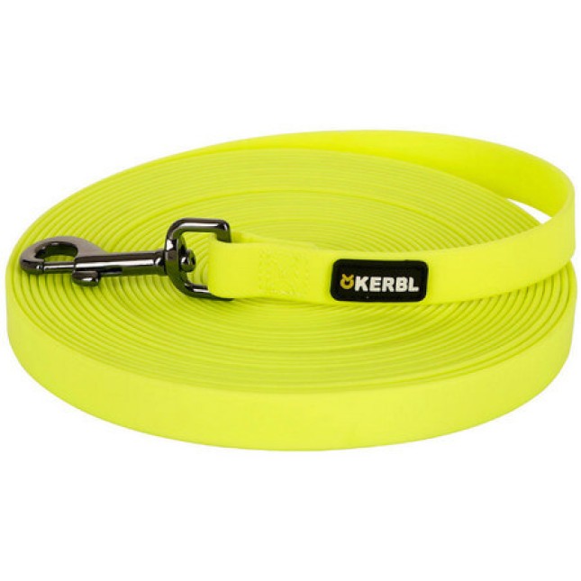 Kerbl Towing Leash Εκπαιδευτικό λουρί για σκύλο, κίτρινο εξαιρετικά ανθεκτικό και αντιολισθητικό