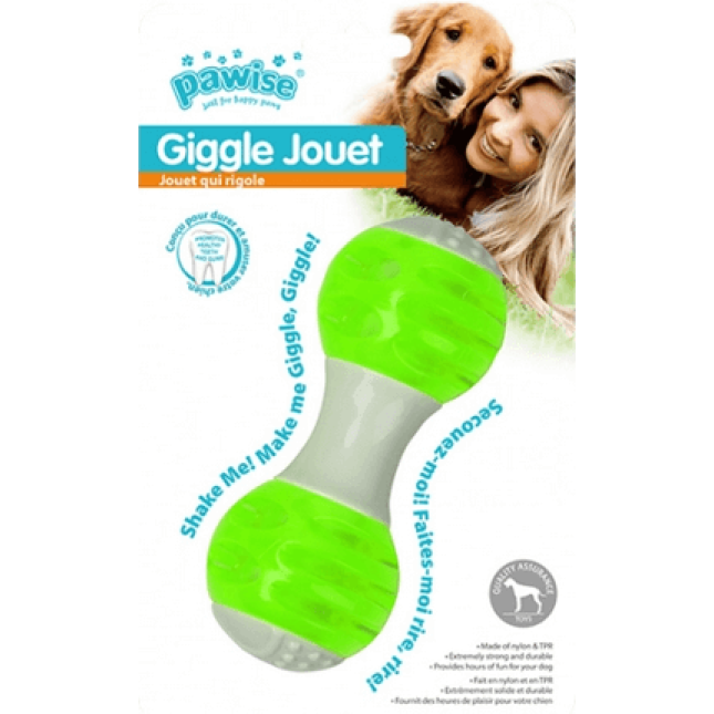 Pawise Παιχνίδι Σκύλου σε σχήμα dumbell με ήχο σε χρώμα πράσινο ή πορτοκαλί Pawise Παιχνίδι Σκύλου σε σχήμα dumbell με ήχο σε χρώμα πράσινο ή πορτοκαλί