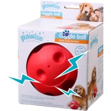 Pawise Παιχνίδι Σκύλου μπαλίτσα με ήχο σε κόκκινο χρώμα για ατελείωτες ώρες παιχνιδιού