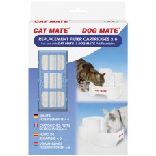 Cat Mate ανταλλακτικά φίλτρα για ποτίστρα Drink Fountain Mussel 3 lt 6 τεμ