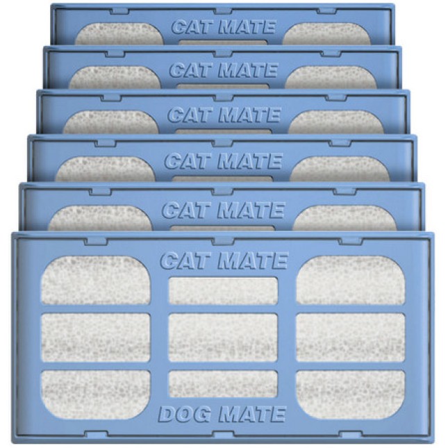 Cat Mate ανταλλακτικά φίλτρα για ποτίστρα Drink Fountain Mussel 3 lt 6 τεμ