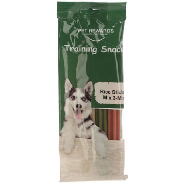 Kerbl Λιχουδιές για σκύλους σε ράβδους προσφέρουμε ως ανταμοιβή ή απόλαυση Rice Sticks Mix 3 pcs