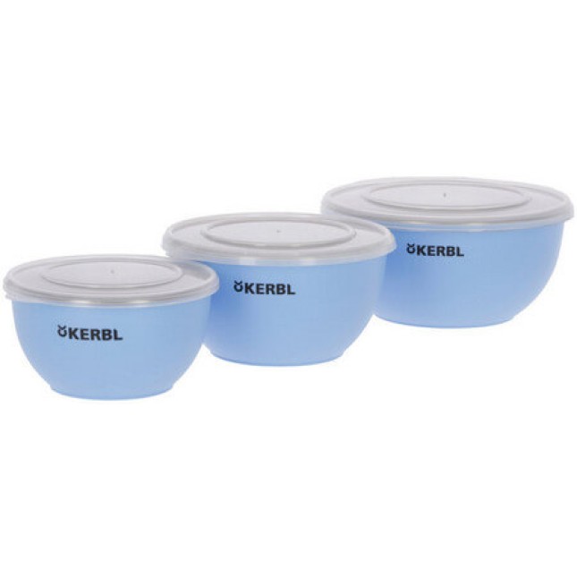 Kerbl Σετ μπολ από ανοξείδωτο ατσάλι μπλε 550 ml/900 ml/1200 ml Kerbl Σετ μπολ από ανοξείδωτο ατσάλι μπλε 550 ml/900 ml/1200 ml
