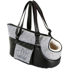 Kerbl Τσάντα ταξιδιού Chiara 40x20x21cm,rhinestone crown γκρι / μαύρο Kerbl Τσάντα ταξιδιού Chiara 40x20x21cm,rhinestone crown γκρι / μαύρο