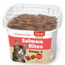 Sanal cat salmon bites νόστιμα και υγιεινά εδέσματα για τη γάτα σας