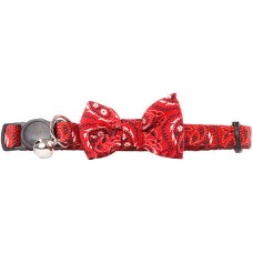 Pawise Κολάρο Γάτας Bowknot Κόκκινο με φιόγκο, ρυθμιζόμενο, με κουδουνάκι 30cm Pawise Κολάρο Γάτας Bowknot Κόκκινο με φιόγκο, ρυθμιζόμενο, με κουδουνάκι 30cm
