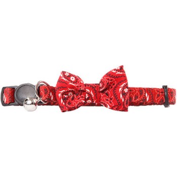 Pawise Κολάρο Γάτας Bowknot Κόκκινο με φιόγκο, ρυθμιζόμενο, με κουδουνάκι 30cm Pawise Κολάρο Γάτας Bowknot Κόκκινο με φιόγκο, ρυθμιζόμενο, με κουδουνάκι 30cm