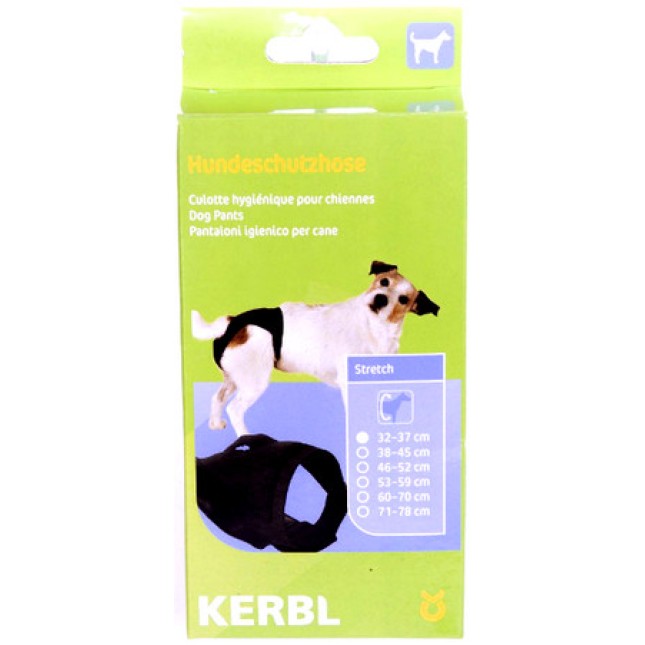 Kerbl Πολυτελές βρακάκι σκύλου μαύρο προστατευτικά εσώρουχα από ανεπιθύμητη εγκυμοσύνη