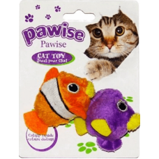 Pawise Παιχνίδι Γάτας 2 πολύχρωμα ψαράκια
