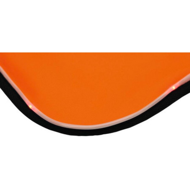 Kerbl Γιλέκο ασφαλείας πορτοκαλί με λυχνίες LED που αναβοσβήνουν για αυξημένη ασφάλεια