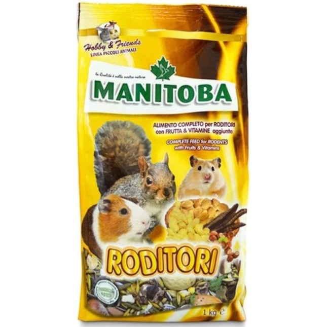 Manitoba Roditori μείγμα φρούτων, φυτικών ινών, δημητριακών και σπόρων για κουνέλια και τρωκτικά 1kg Manitoba Roditori μείγμα φρούτων, φυτικών ινών, δημητριακών και σπόρων για κουνέλια και τρωκτικά 1kg
