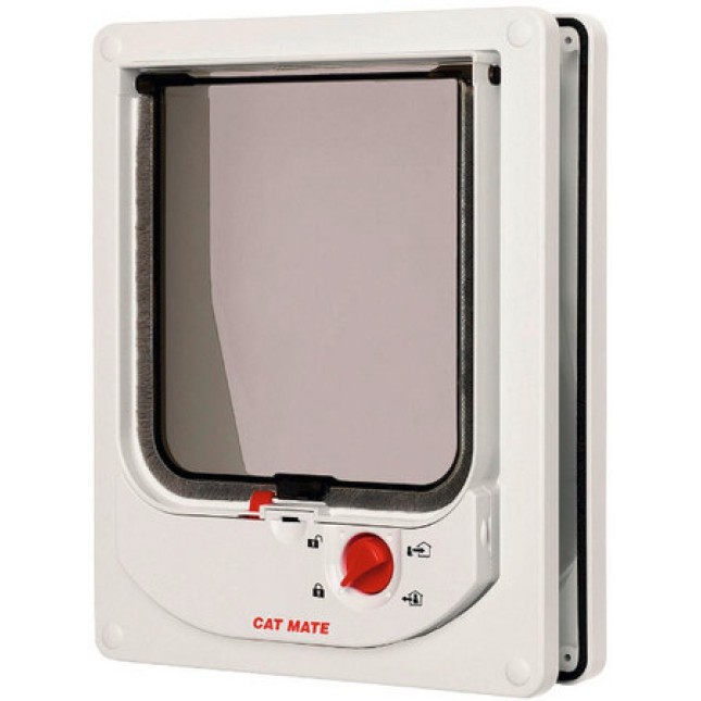 Cat Mate 4-way πόρτα γάτας με ηλεκρομαγνητικό κλείδωμα πτερυγίου λευκό Cat Mate 4-way πόρτα γάτας με ηλεκρομαγνητικό κλείδωμα πτερυγίου λευκό