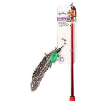 Pawise Παιχνίδι Γάτας Telescoping Flying ραβδί με φτερό Pawise Παιχνίδι Γάτας Telescoping Flying ραβδί με φτερό
