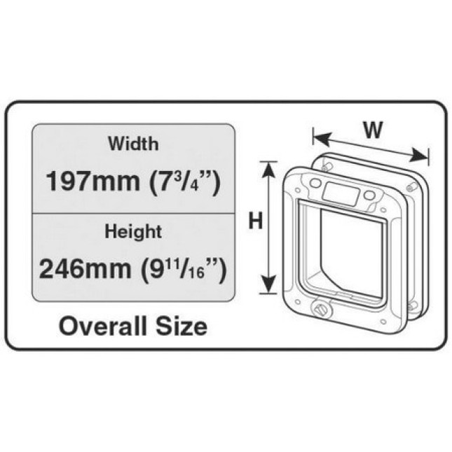 Cat Mate πόρτα γάτας με χρονοδιακόπτη LCD κλείδωμα πτερυγίου λευκό