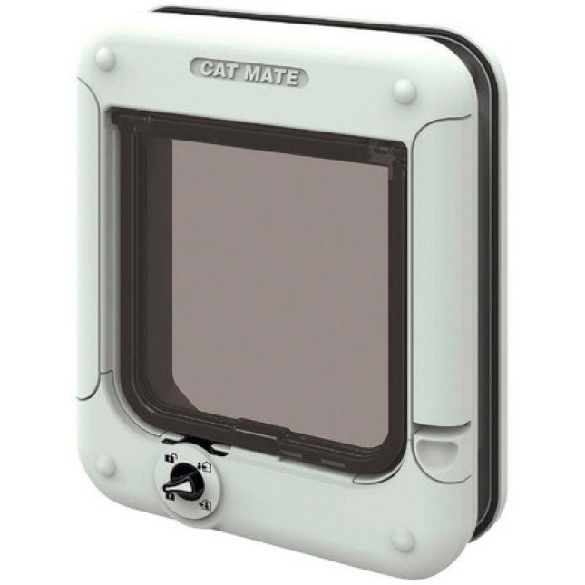 Cat Mate ELITE 4-way πόρτα γάτας με χειροκίνητο κλείδωμα πτερυγίου 4 τρόπων λευκό Cat Mate ELITE 4-way πόρτα γάτας με χειροκίνητο κλείδωμα πτερυγίου 4 τρόπων λευκό