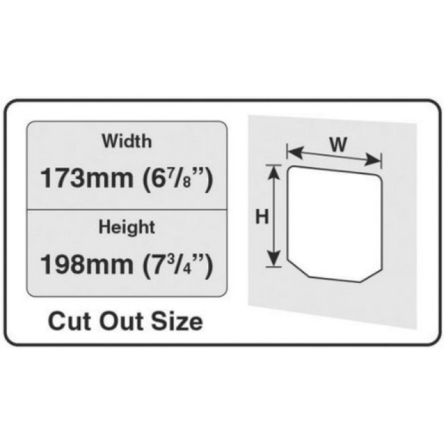 Cat Mate ELITE 4-way πόρτα γάτας με χειροκίνητο κλείδωμα πτερυγίου 4 τρόπων λευκό