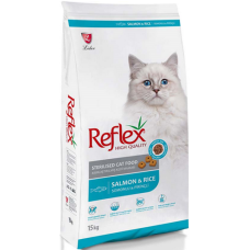 Lider Reflex Πλήρης τροφή για στειρωμένες γάτες που περιέχει πρωτεΐνη κοτόπουλου και ψαριού