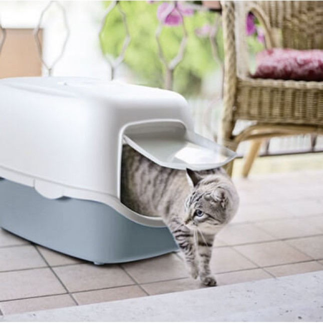 Kerbl Τουαλέτα γάτας με φίλτρο, πόρτα,CATHY F , χειρολαβή για εύκολη μεταφορά 56x40x40 cm