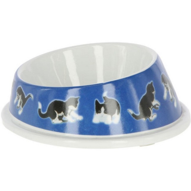 Kerbl Πολύ όμορφο πλαστικό μπολ γάτας για φαγητό ή νερό, κατάλληλο για εσωτερική και εξωτερική χρήση