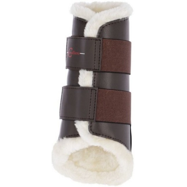 Covalliero Fleece γκέτες καφέ για προστασία των αρθρώσεων και των τενόντων Covalliero Fleece γκέτες καφέ για προστασία των αρθρώσεων και των τενόντων