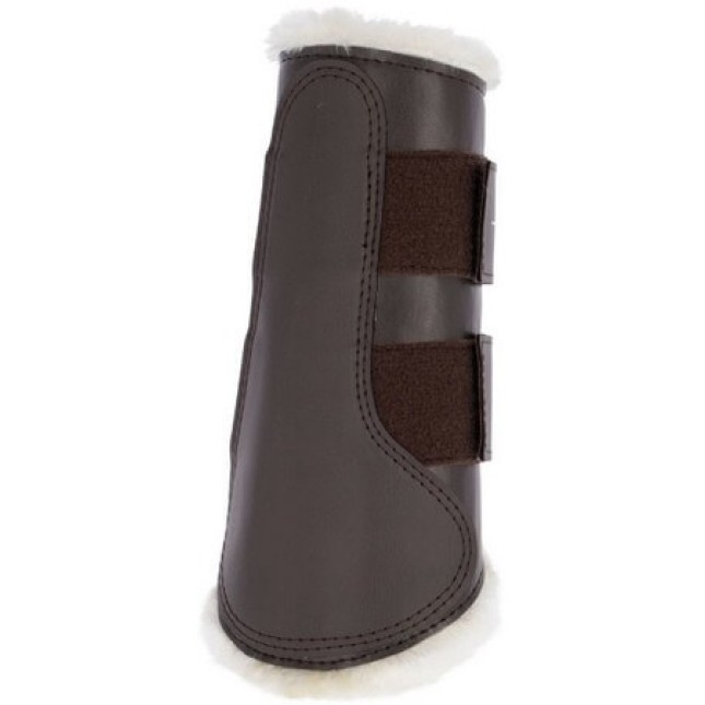 Covalliero Fleece γκέτες καφέ για προστασία των αρθρώσεων και των τενόντων Covalliero Fleece γκέτες καφέ για προστασία των αρθρώσεων και των τενόντων