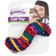 Pawise Παιχνίδι Γάτας Meowmeow σκουλήκι από μαλλί Pawise Παιχνίδι Γάτας Meowmeow σκουλήκι από μαλλί
