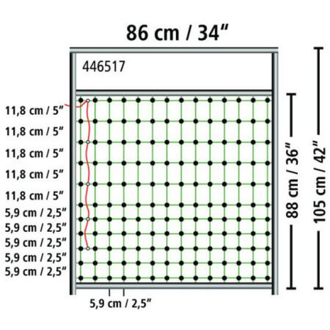 Kerbl Πόρτα για δίχτυα περίφραξης έως 90 cm