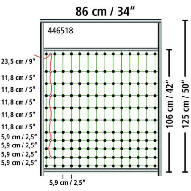 Kerbl Πόρτα για δίχτυα περίφραξης έως 95-125 cm