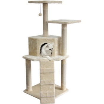 Pawise Ονυχοδρόμιο Cat Tree with Cave S πόλους ξυσίματος τυλιγμένους με σχοινί σιζάλ 65x59x128cm Pawise Ονυχοδρόμιο Cat Tree with Cave S πόλους ξυσίματος τυλιγμένους με σχοινί σιζάλ 65x59x128cm
