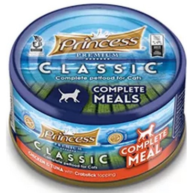 Princess Complete meal κοτόπουλο, τόνο και καβούρι 170g Princess Complete meal κοτόπουλο, τόνο και καβούρι 170g