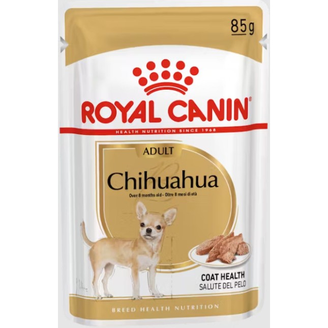 Royal Canin Πλήρης τροφή για ενήλικες κι ώριμους σκύλους Chihuahua - Άνω των 8 μηνών (πατέ) Royal Canin Πλήρης τροφή για ενήλικες κι ώριμους σκύλους Chihuahua - Άνω των 8 μηνών (πατέ)