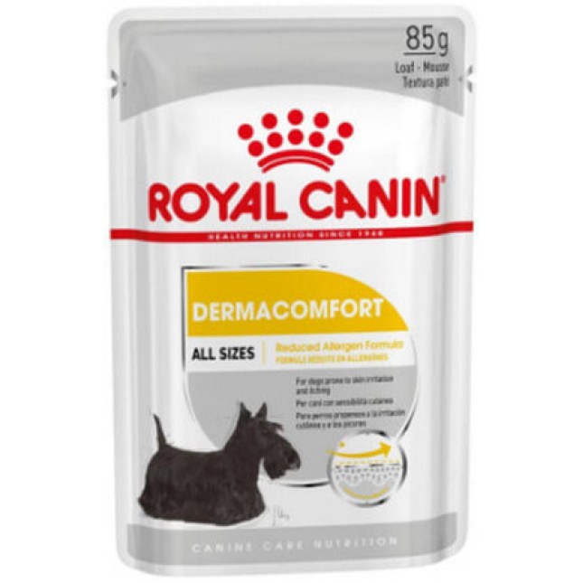 Royal Canin πλήρη τροφή Canine Care Nutrition Wet dermacomfort  για σκύλους με δερματική ευαισθησία