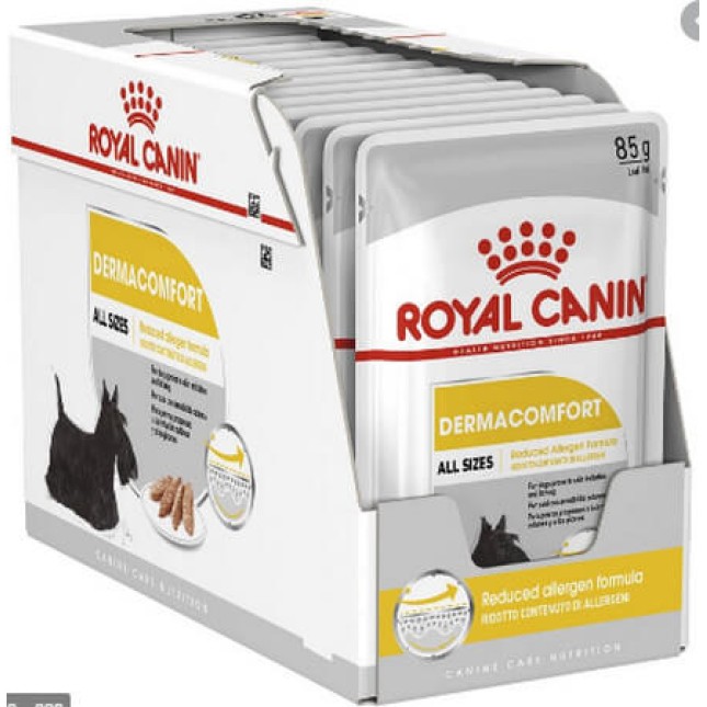 Royal Canin πλήρη τροφή Canine Care Nutrition Wet dermacomfort  για σκύλους με δερματική ευαισθησία