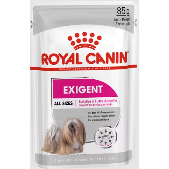 Royal Canin πλήρης τροφή Canine Care Nutrition Wet exigent για σκύλους με ιδιότροπη όρεξη.