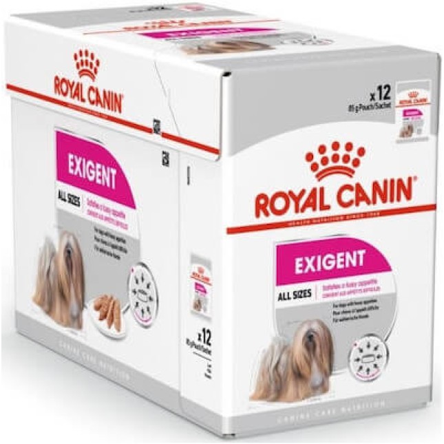 Royal Canin πλήρης τροφή Canine Care Nutrition Wet exigent για σκύλους με ιδιότροπη όρεξη.