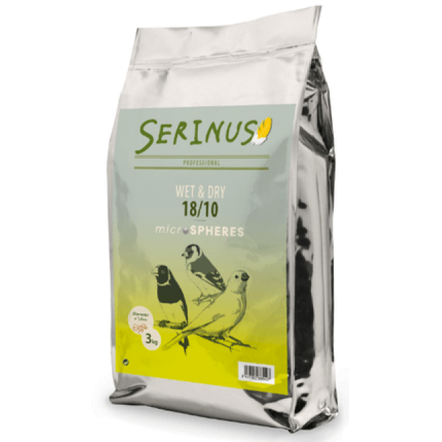 Serinus Wet & Dry Microspheres για μικρόσωμα σποροφάγα (καναρίνια,ιθαγενή & εξωτικά)3kg
