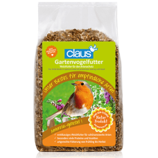 Claus Garden Bird Τροφή πουλιών για εντομοσποροφάγα (κοκκινολαίμηδες, αϊδόνια, παπαδίτσες κ.α.)500gr