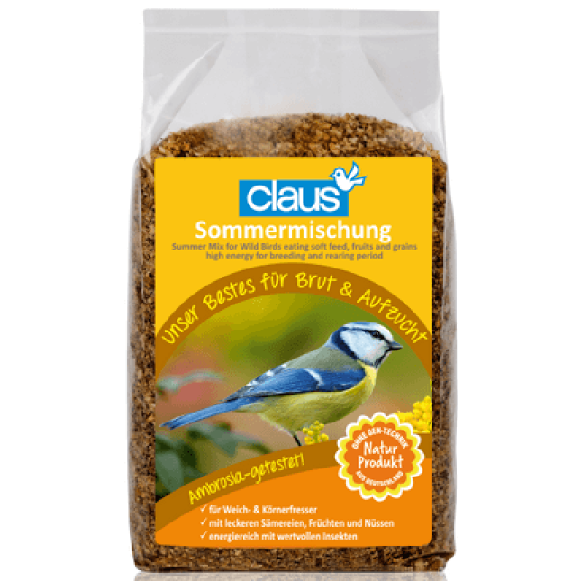 Claus Summer Mix τροφή για εντομοσποροφάγα πτηνά (παπαδίτσες,τσιχλώνια,σπίνους κ.α) 700gr