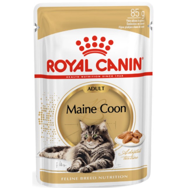 Royal Canin Πλήρης υγρή τροφή με κρέας πουλερικών, για ενήλικες γάτες της φυλής Mainecoon Royal Canin Πλήρης υγρή τροφή με κρέας πουλερικών, για ενήλικες γάτες της φυλής Mainecoon