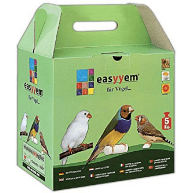 Easyyem Exotic Αυγοτροφή τροφή για εξωτικά πτηνά,πρωτεϊνη 25%,λιπαρά 8% 5kg