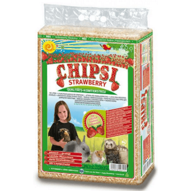 Chipsi strawberry υπόστρωμα από μαλακές φυτικές ίνες ξύλου με άρωμα φράουλας (για τρωκτικά κ.α) Chipsi strawberry υπόστρωμα από μαλακές φυτικές ίνες ξύλου με άρωμα φράουλας (για τρωκτικά κ.α)